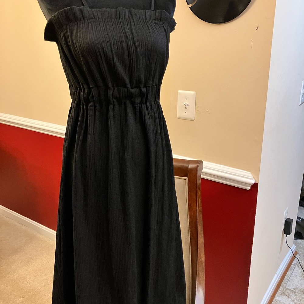 H&M LINEN BLEND MAXI DRESS